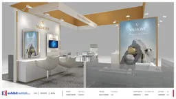 20x20 Island booth design by Exhibit-Rentals